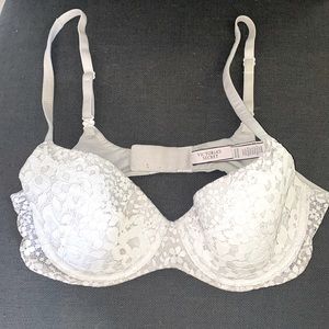 Victorias secret white body by Victoria Demi bra
